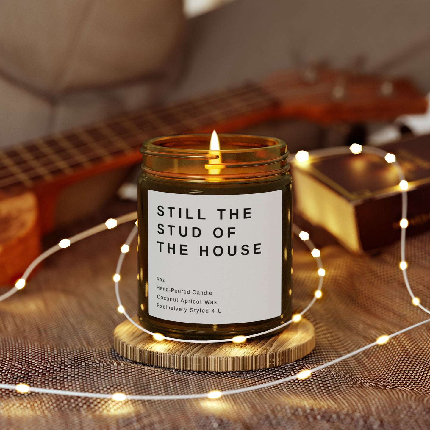 Funny Dad Candle for Handyman, Still the Stud of the House, Fathers Day Gift for Builder, Carpenter, DIY Dad, Humorous Handy Dad Present