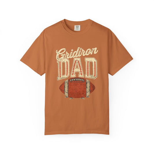 Comfort Colors Football Dad Shirt, Fathers Day Game Day T-Shirt for Sports Dad, American Football Lover Gift, Fathers Day Sports Fan Apparel