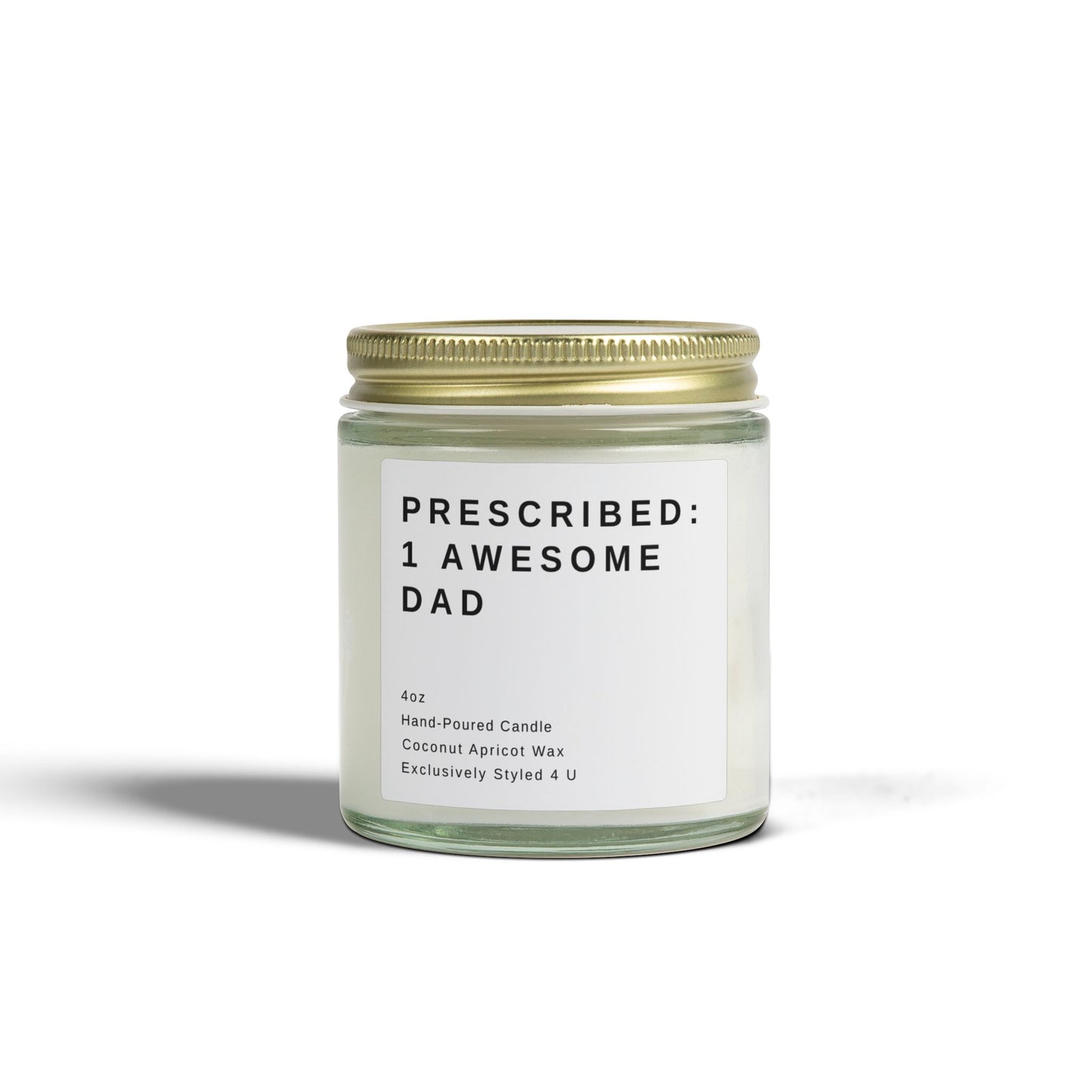 Funny Doctor Dad Gift Candle, Prescribed: 1 Awesome Dad, Fathers Day Gift for Physician Dad, Scented MD Candle, Funny Dad Gift for Doctor