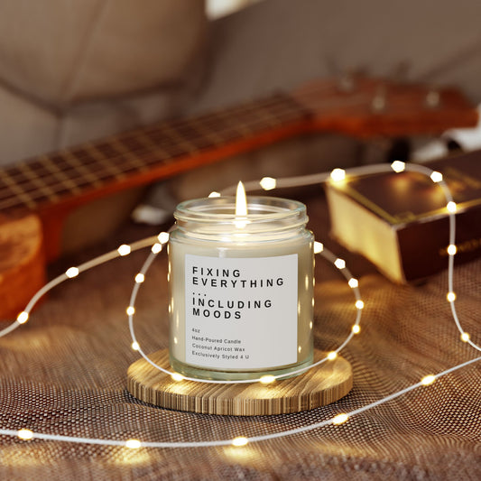 DIY Dad Scented Candle Gift – Fixing Everything Including Moods, Funny Father's Day Candle, Coconut Apricot Wax