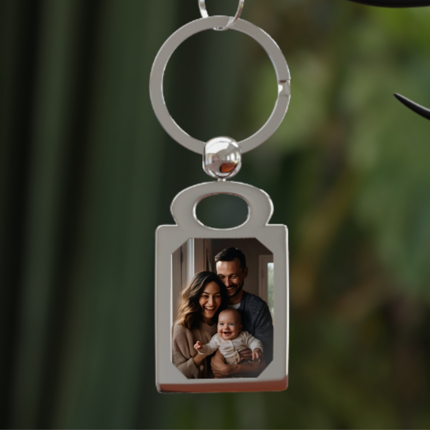 Keychain Personalized Photo, Custom Picture Metal Key Ring, Personalized Picture Gift for Her or Him