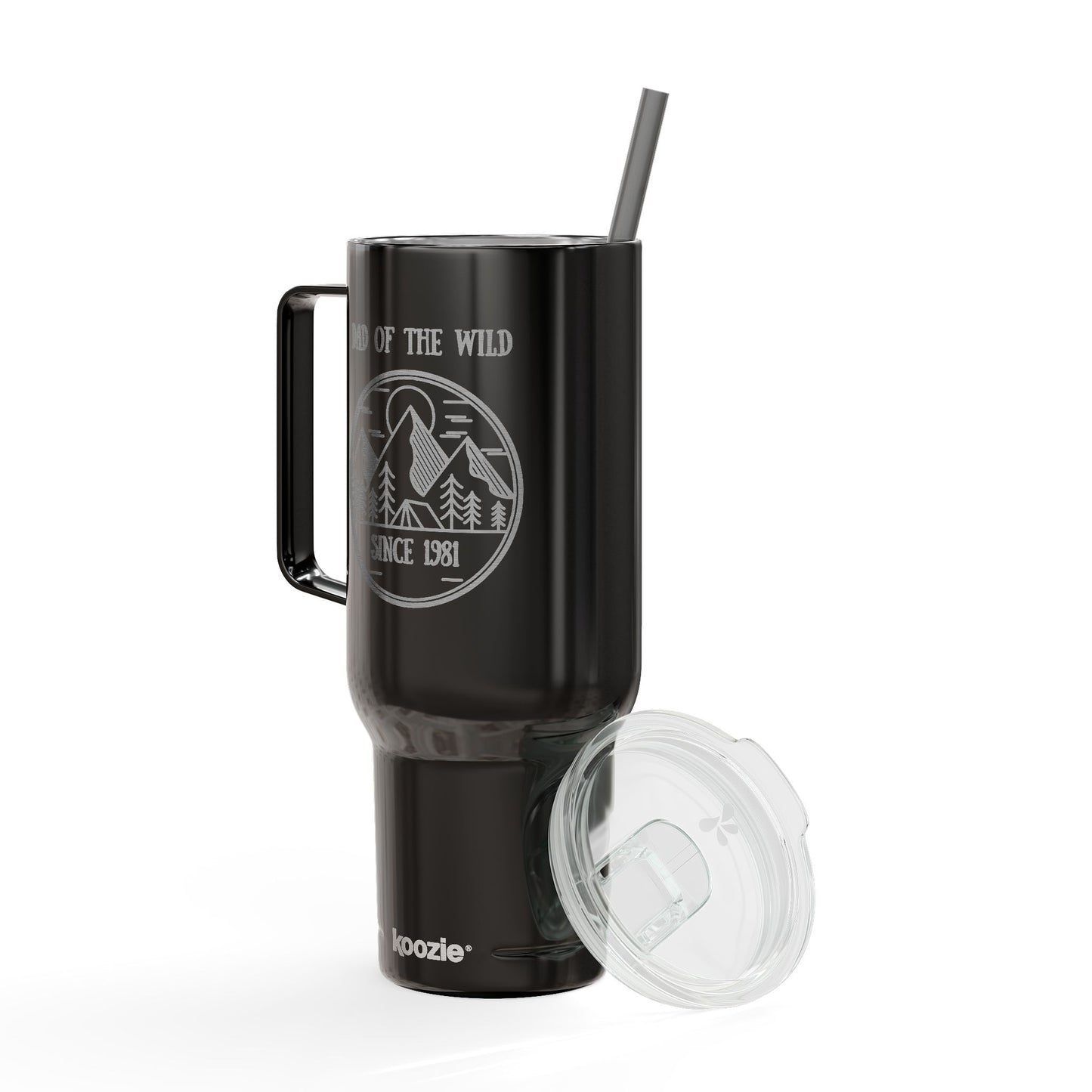 Personalized Camping Tumbler for Dad of wild 40oz, Custom Camping Engraved Gift for Outdoorsy Dad, Fathers Day Dad Gift