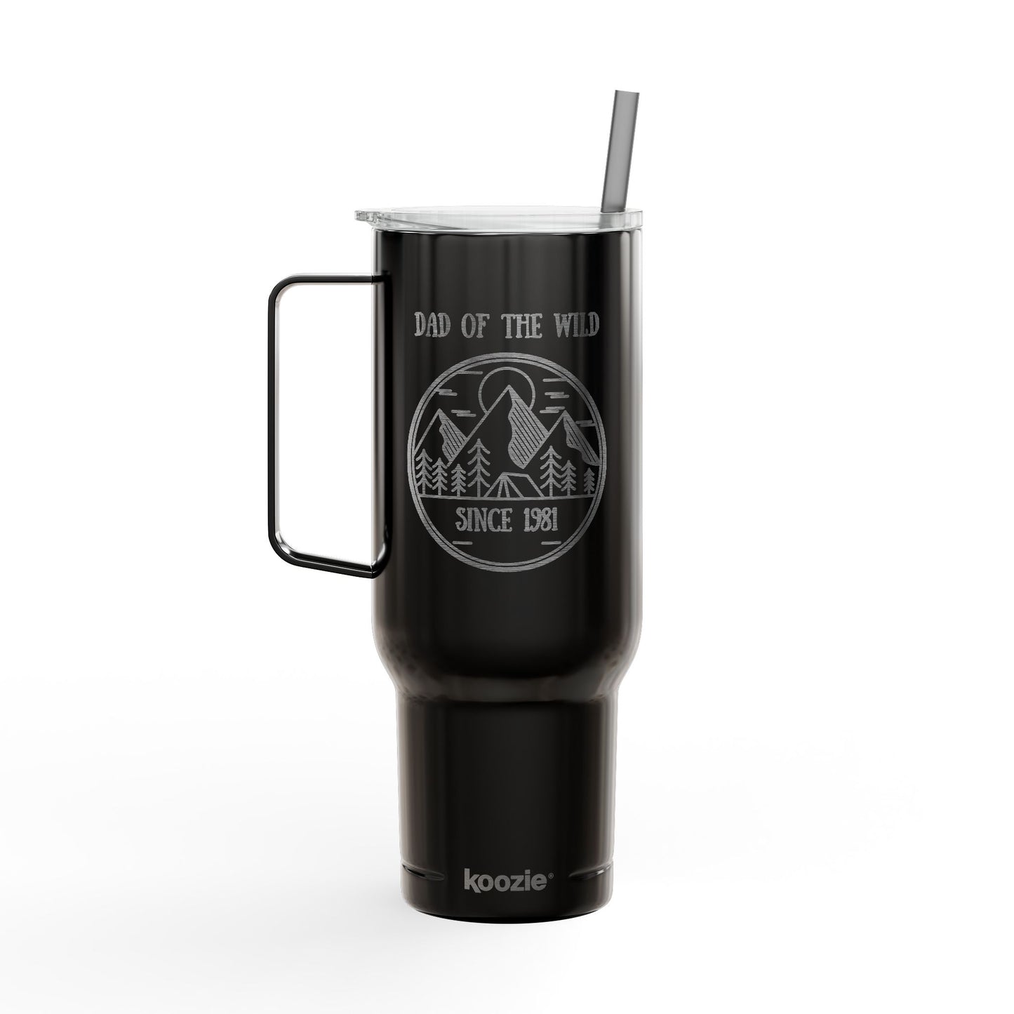Personalized Camping Tumbler for Dad of wild 40oz, Custom Camping Engraved Gift for Outdoorsy Dad, Fathers Day Dad Gift