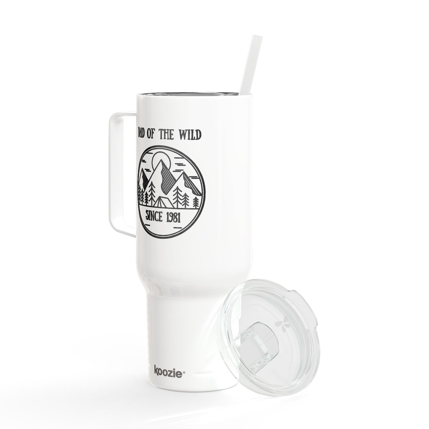 Personalized Camping Tumbler for Dad of wild 40oz, Custom Camping Engraved Gift for Outdoorsy Dad, Fathers Day Dad Gift