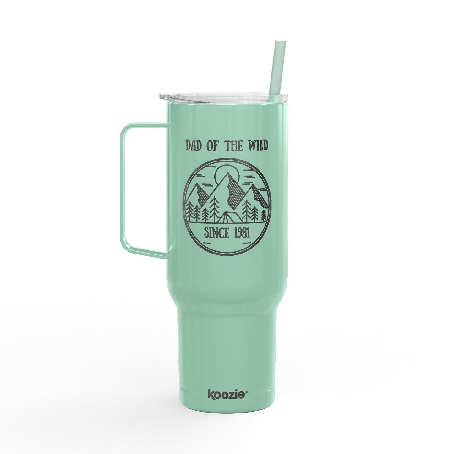 Personalized Camping Tumbler for Dad of wild 40oz, Custom Camping Engraved Gift for Outdoorsy Dad, Fathers Day Dad Gift