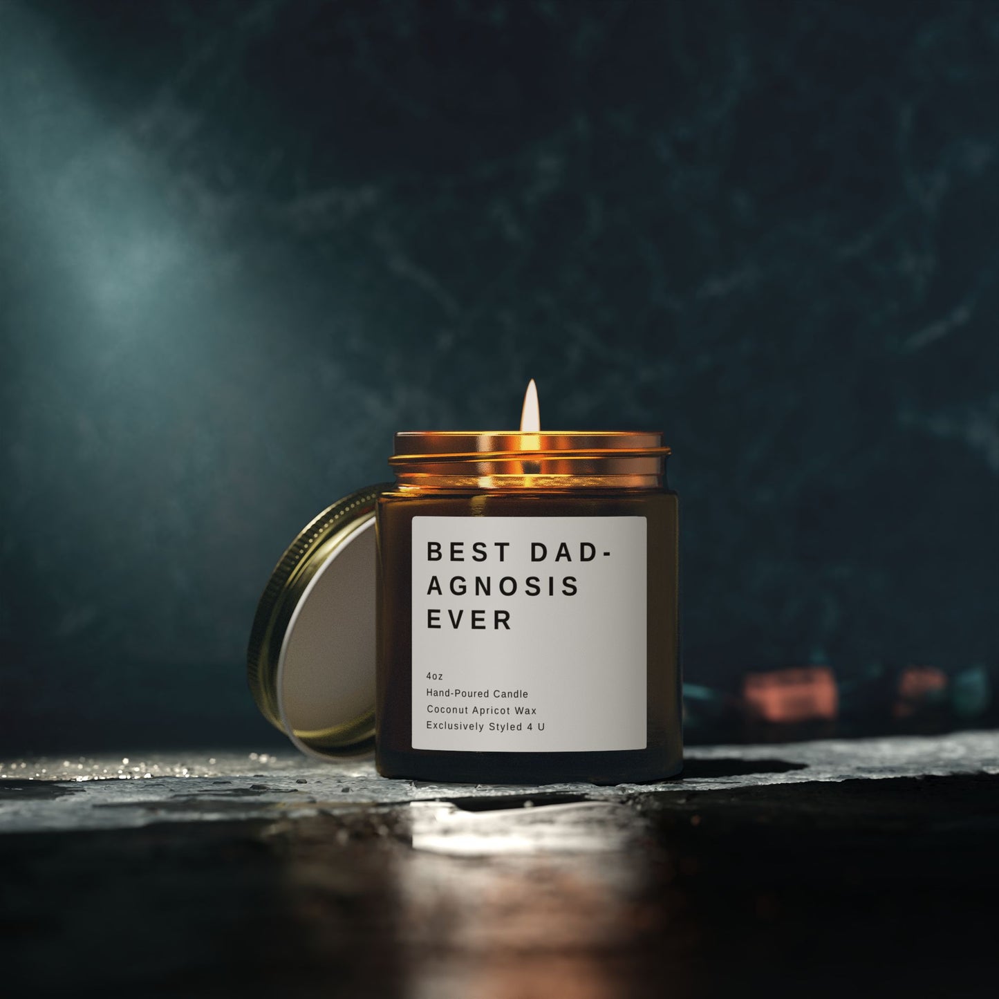 Funny Doctor Dad Gift Candle, Best Dad-agnosis Ever, Father's Day Gift for Physician, Medical Dad Present Scented Candles, Doctor Dad Humor