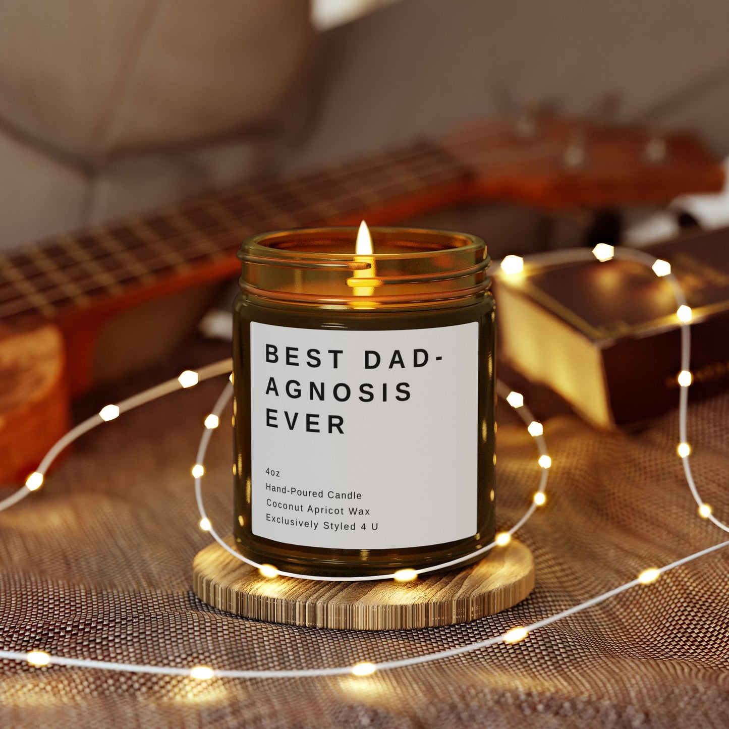 Funny Doctor Dad Gift Candle, Best Dad-agnosis Ever, Father's Day Gift for Physician, Medical Dad Present Scented Candles, Doctor Dad Humor