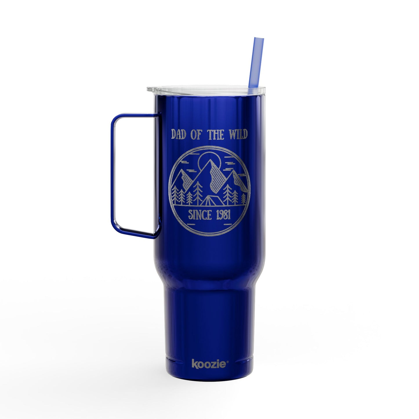 Personalized Camping Tumbler for Dad of wild 40oz, Custom Camping Engraved Gift for Outdoorsy Dad, Fathers Day Dad Gift