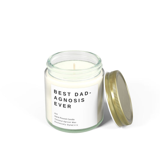 Funny Doctor Dad Gift Candle, Best Dad-agnosis Ever, Father's Day Gift for Physician, Medical Dad Present Scented Candles, Doctor Dad Humor