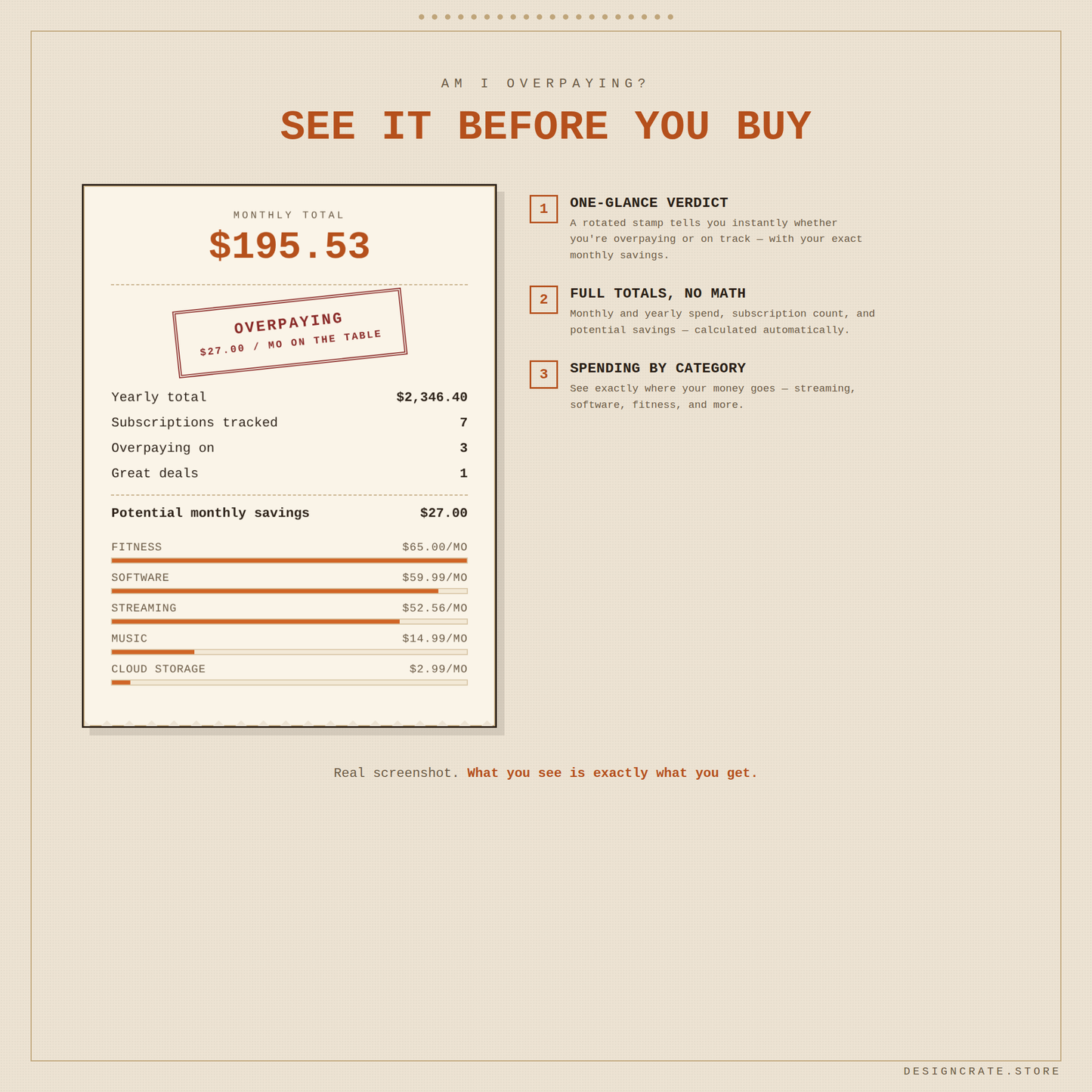 Am I Overpaying? Subscription Audit Tool — Digital Download Budget Tracker (USD & CAD)