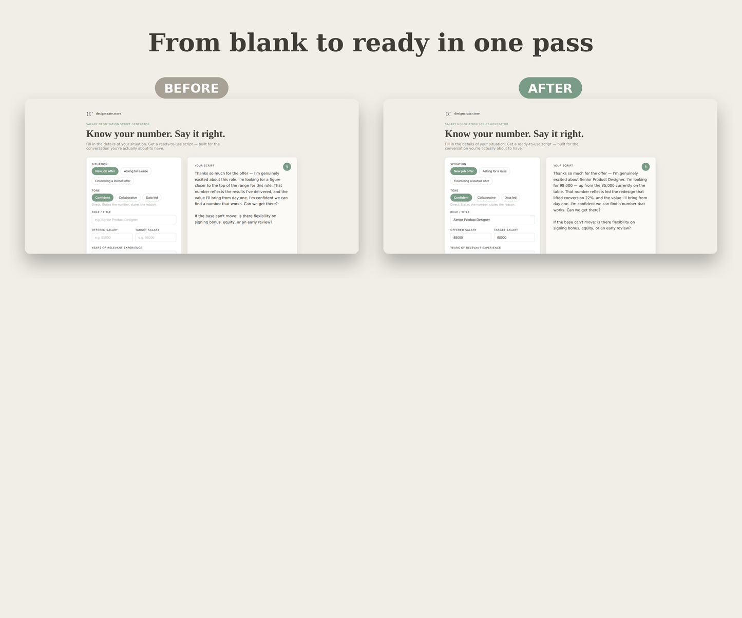 Salary Negotiation Script Generator | Get Paid More