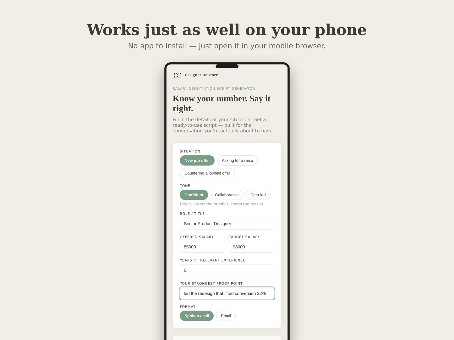 Salary Negotiation Script Generator | Get Paid More
